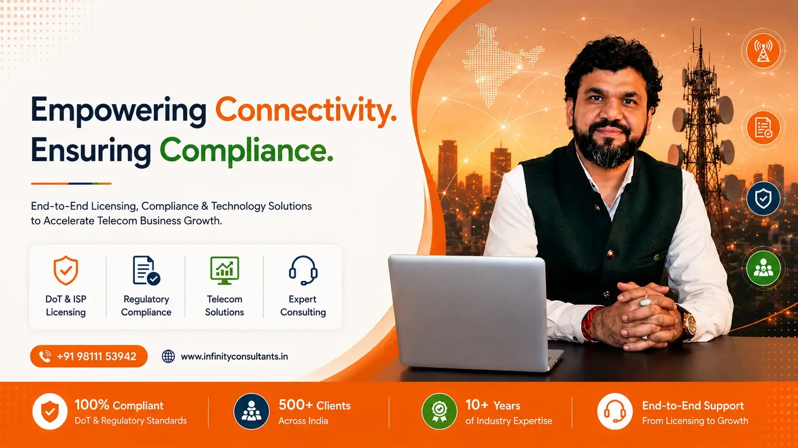 Telecom licensing, regulatory compliance and technology support from Infinity Consultants